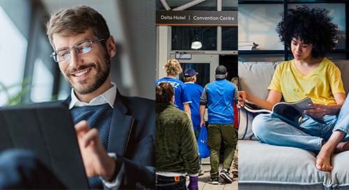 People interacting with media channels