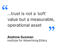 Andrew Susman quote on value of trust.