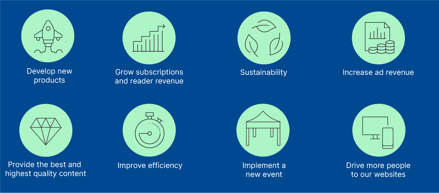 Publishers' goals for 2025