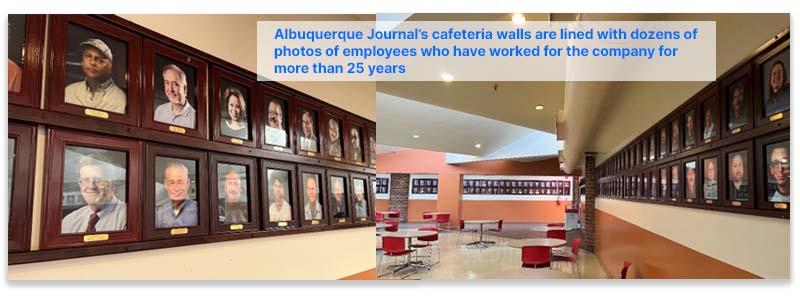 Photos of Albuquerque Journal employees who've been with the company for more than 25 years.